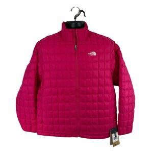 North Face Thermoball Puffer Jacket Pink Size XL Womens NEW Quilted Outdoors